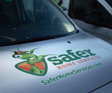Safer Home Services Van Front logo