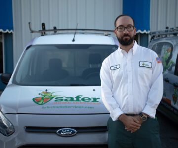 safer home services franchise owner with company vehicle